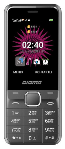 

Телефон Digma Linx A241 32Mb серый