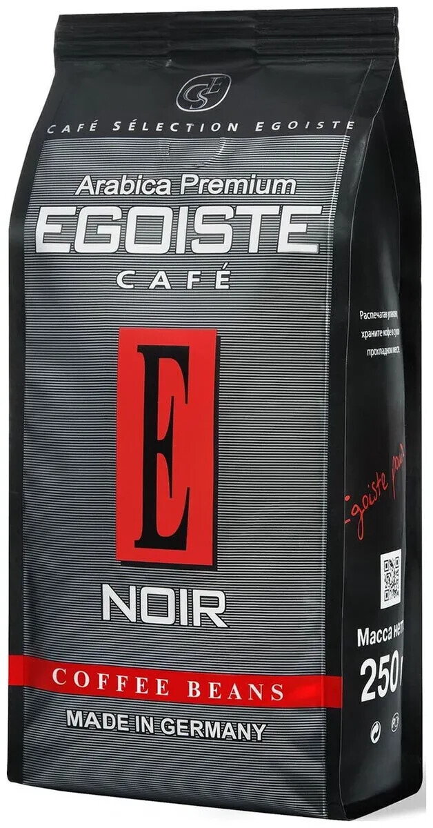 

Кофе Egoiste Noir 250гр Beans Pack (в зернах)