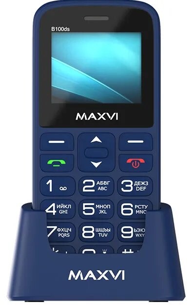 

Телефон Maxvi B100ds blue