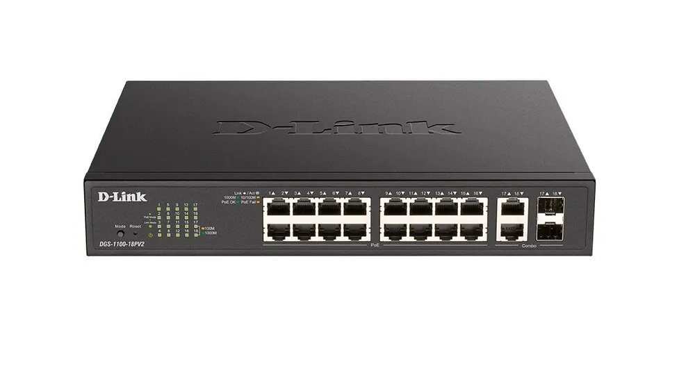 

Коммутатор D-Link DGS-1100-18PV2/A3A