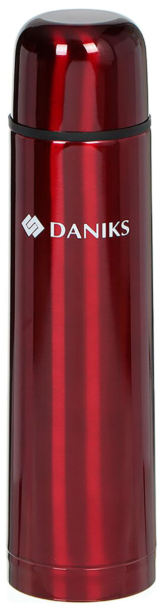 

Термос Daniks SL-75ZN-201C красный глянец (327060)