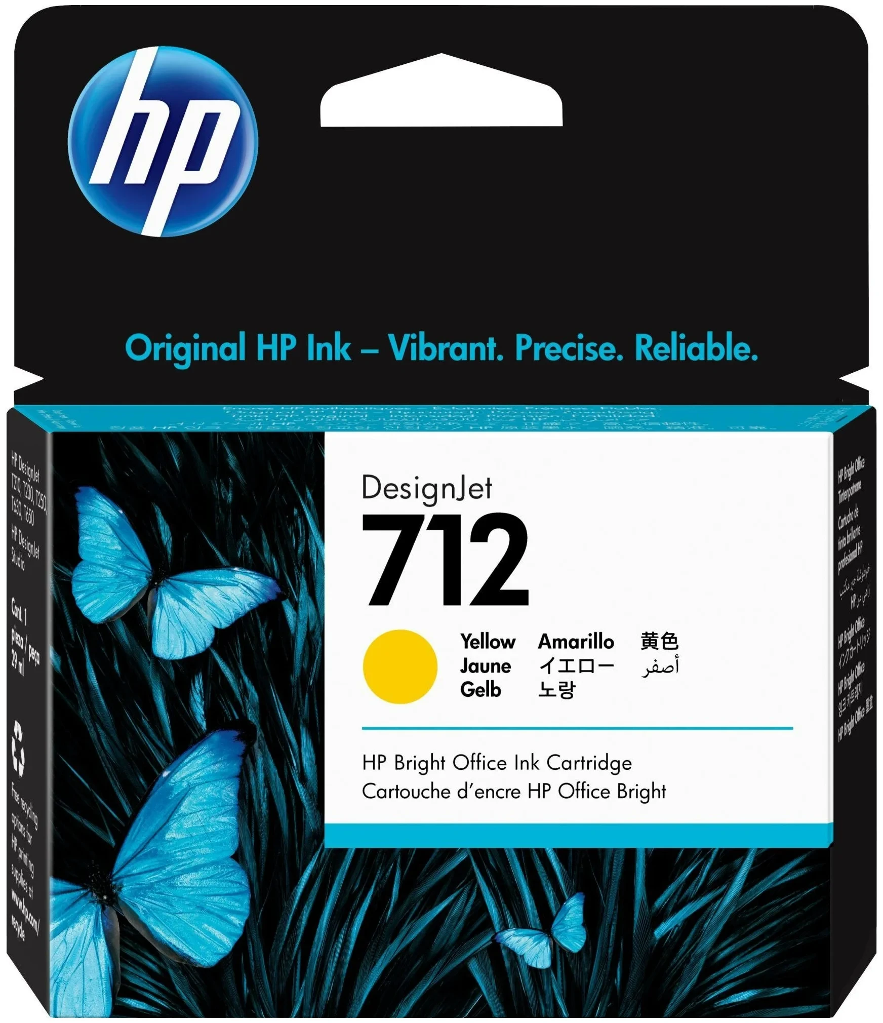 

Картридж HP 712 3ED69A желтый