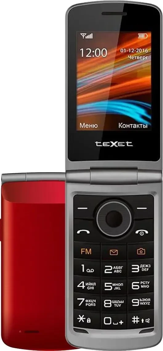 

Телефон TeXet TM-404 красный