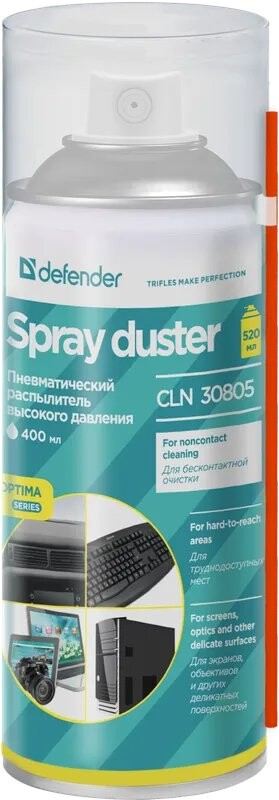 

Средство для ухода за техникой Defender DUSTER 400ML Баллон со сжатым воздухом (30805)