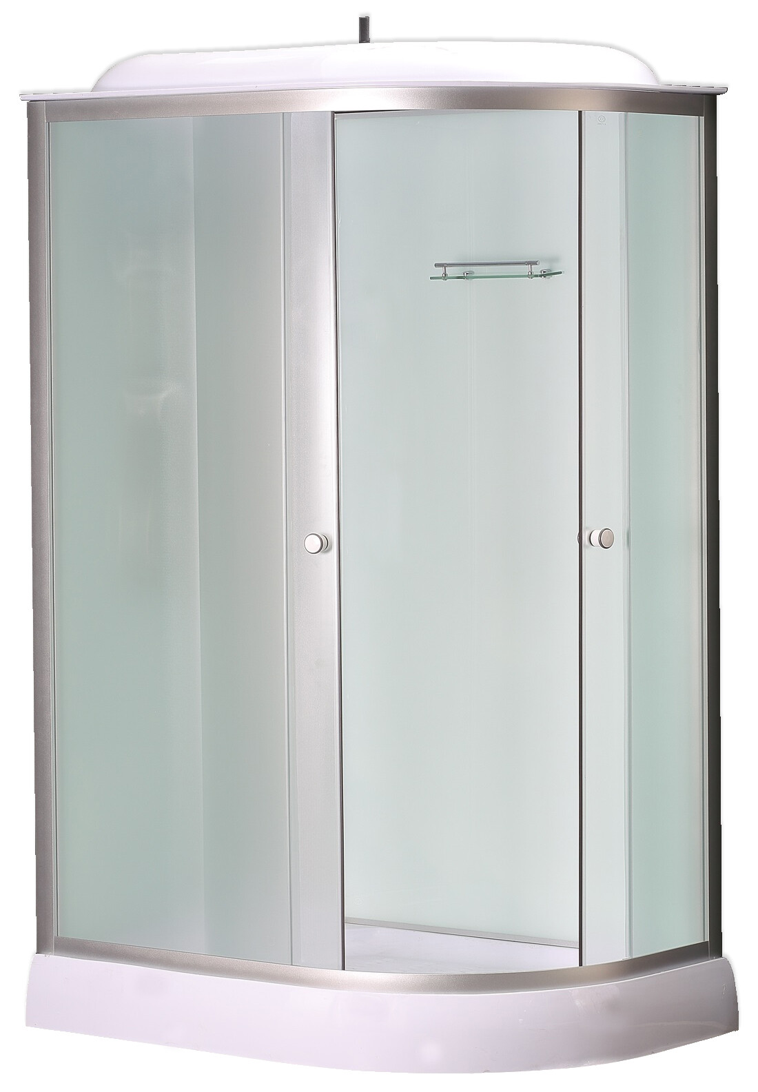 

Душевая кабина Loranto CS-66121L F 120*80*215см с поддоном 13см, белое закаленное стекло 4мм, профиль хром (3 коробки)