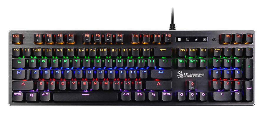 

Клавиатура A4Tech Bloody B760 Neon серый (orange switch)