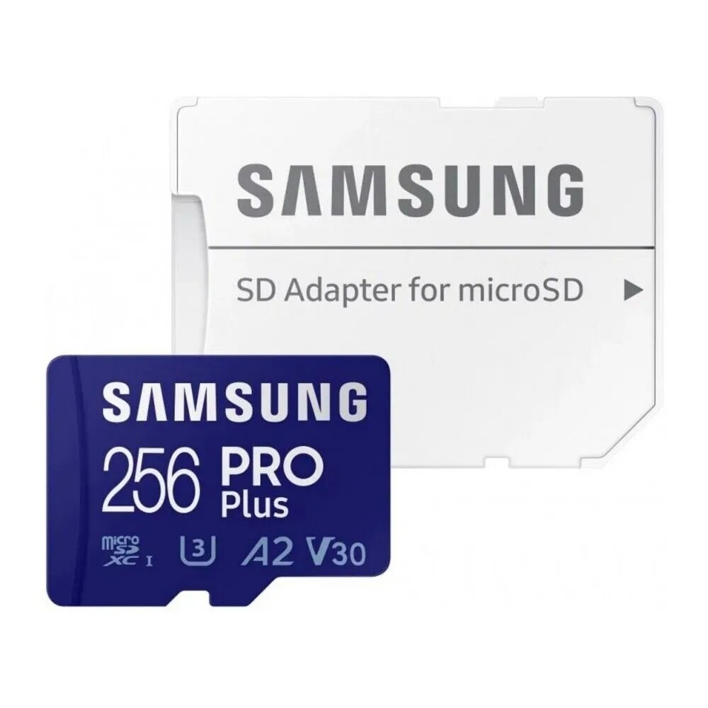 

Карта памяти Samsung PRO Plus microSDXC 256Gb Class 10 +адаптер (MB-MD256SA/EU)