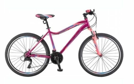 

Велосипед взрослый STELS MISS-5000 V 26 Фиолетовый/розовый (LU089376*LU096326*16)