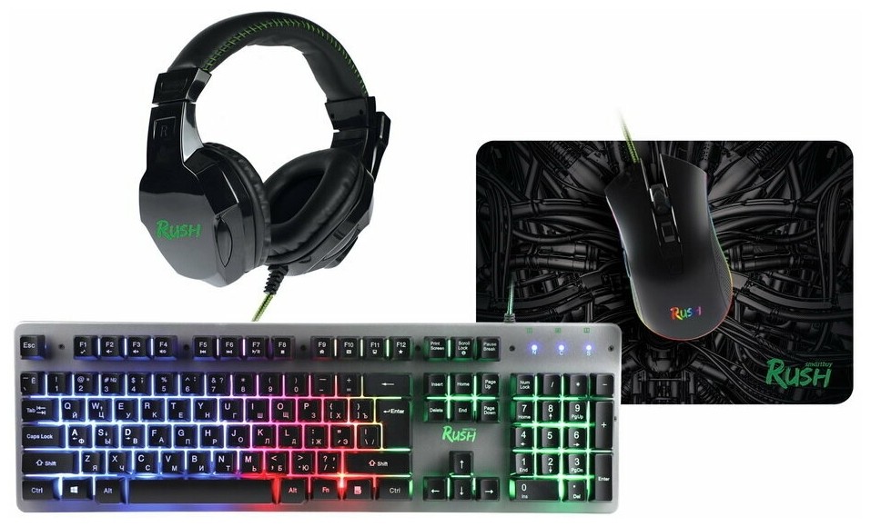 

Комплект мыши и клавиатуры Smartbuy SBC-777G-K RUSH Kraken
