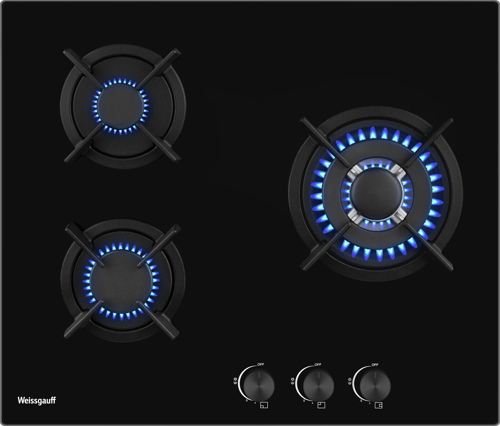 Газовая варочная панель Weissgauff HGG 631 BG