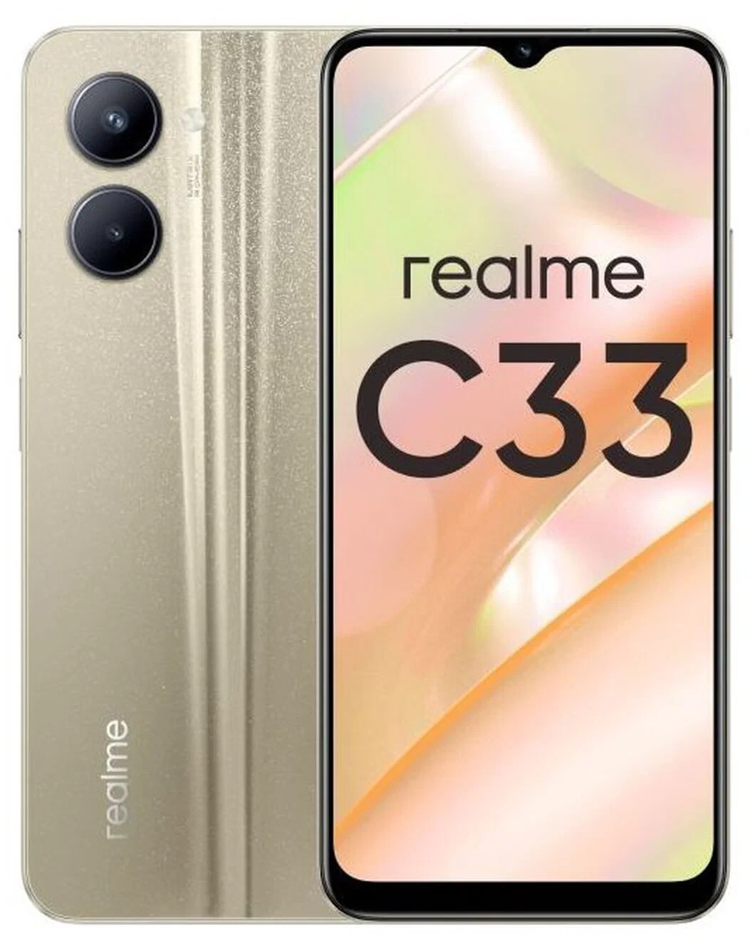 

Телефон Realme C33 3/32Gb золотой