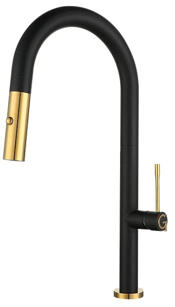 

Смеситель для кухни Rivelato Asti 3972500 nero oro