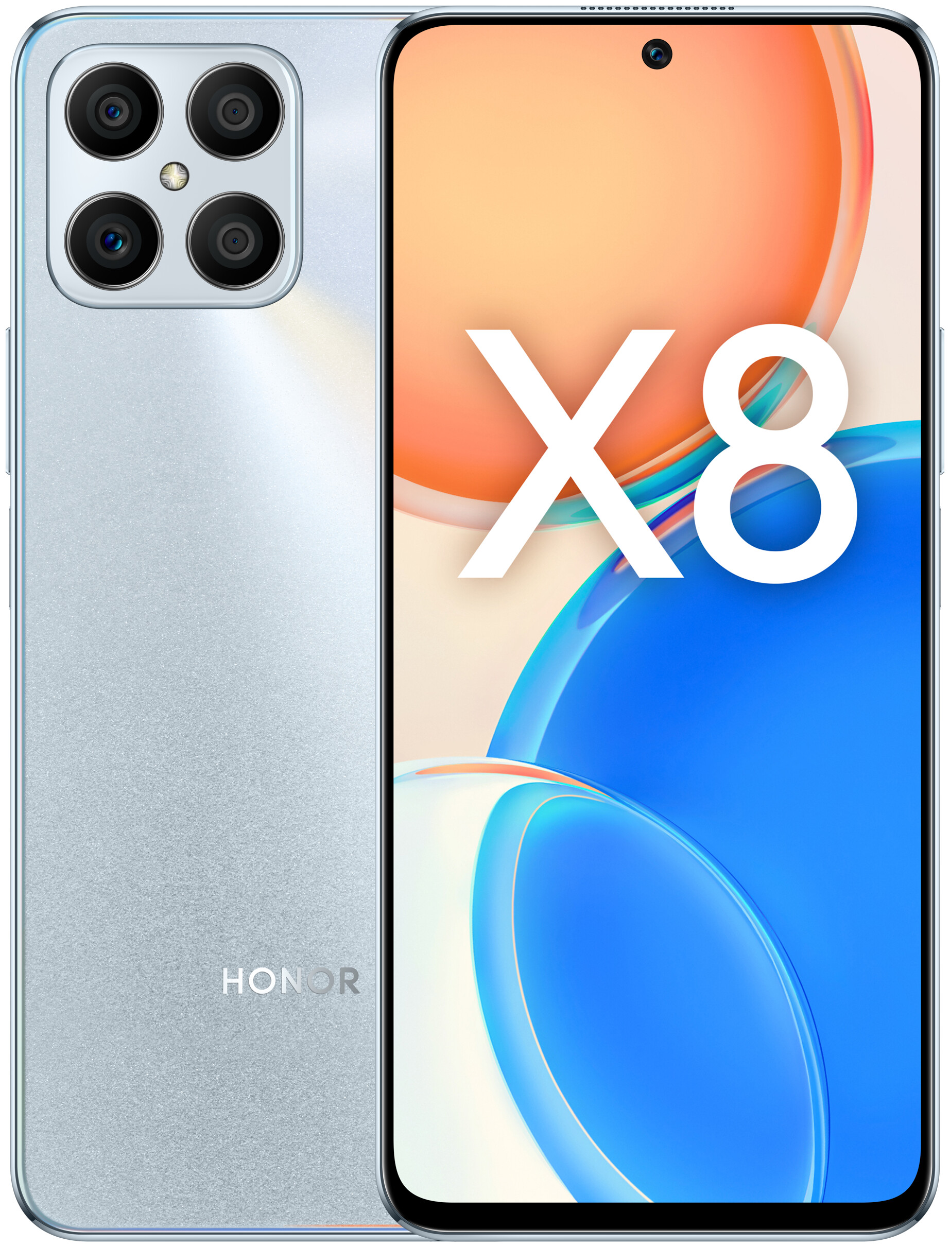 

Телефон Honor X8 6/128Gb серебристый