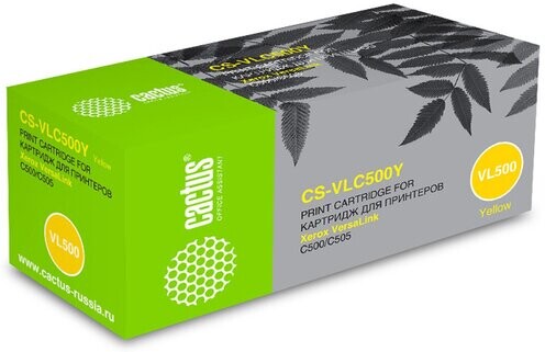 

Картридж Cactus CS-VLC500YRU 106R03879 желтый