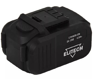 

Аккумулятор Elitech 18В 4.0Ач Li-ion (1820.067700)