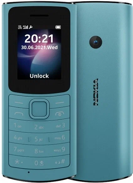 

Телефон Nokia 110 4G DS BLUE (TA-1543)