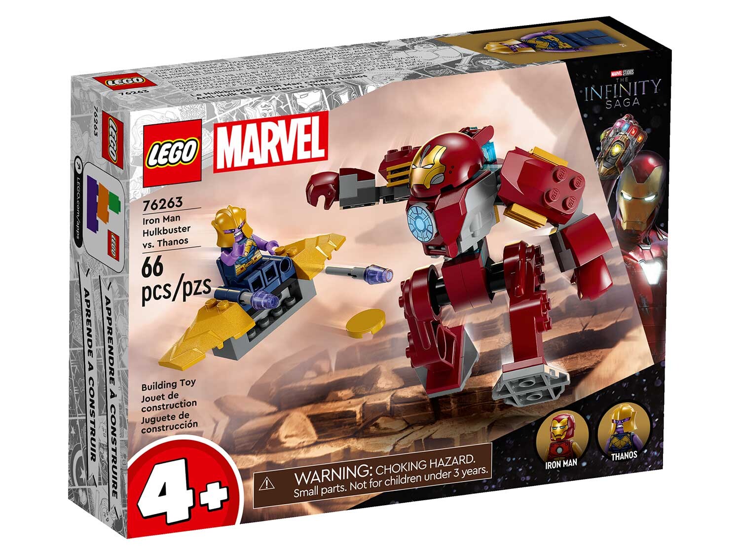 

Конструктор Lego Marvel Железный Человек Халкбастер против Таноса (76263)