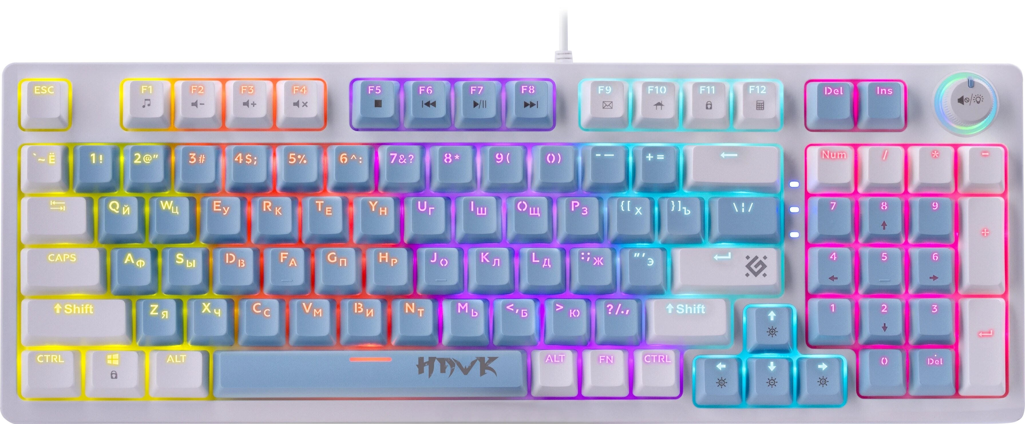 Клавиатура Defender HAWK GK-418 RU RGB (45422)