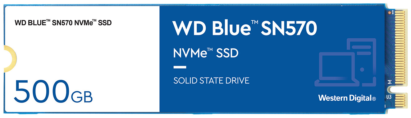 

SSD накопитель Western Digital BLUE M.2 2280 500GB (WDS500G3B0C)