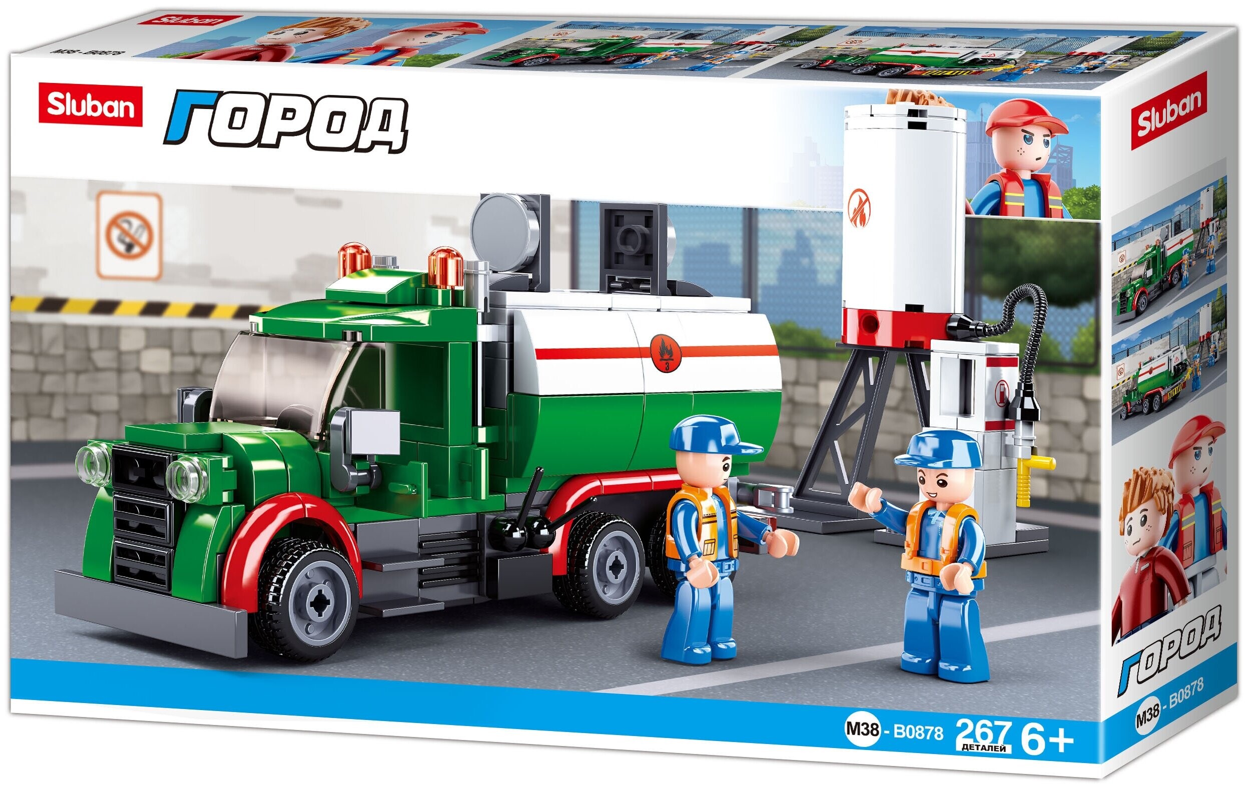 

Конструктор Sluban Город. Автозаправочная станция (M38-B0878 ПП-00140626)