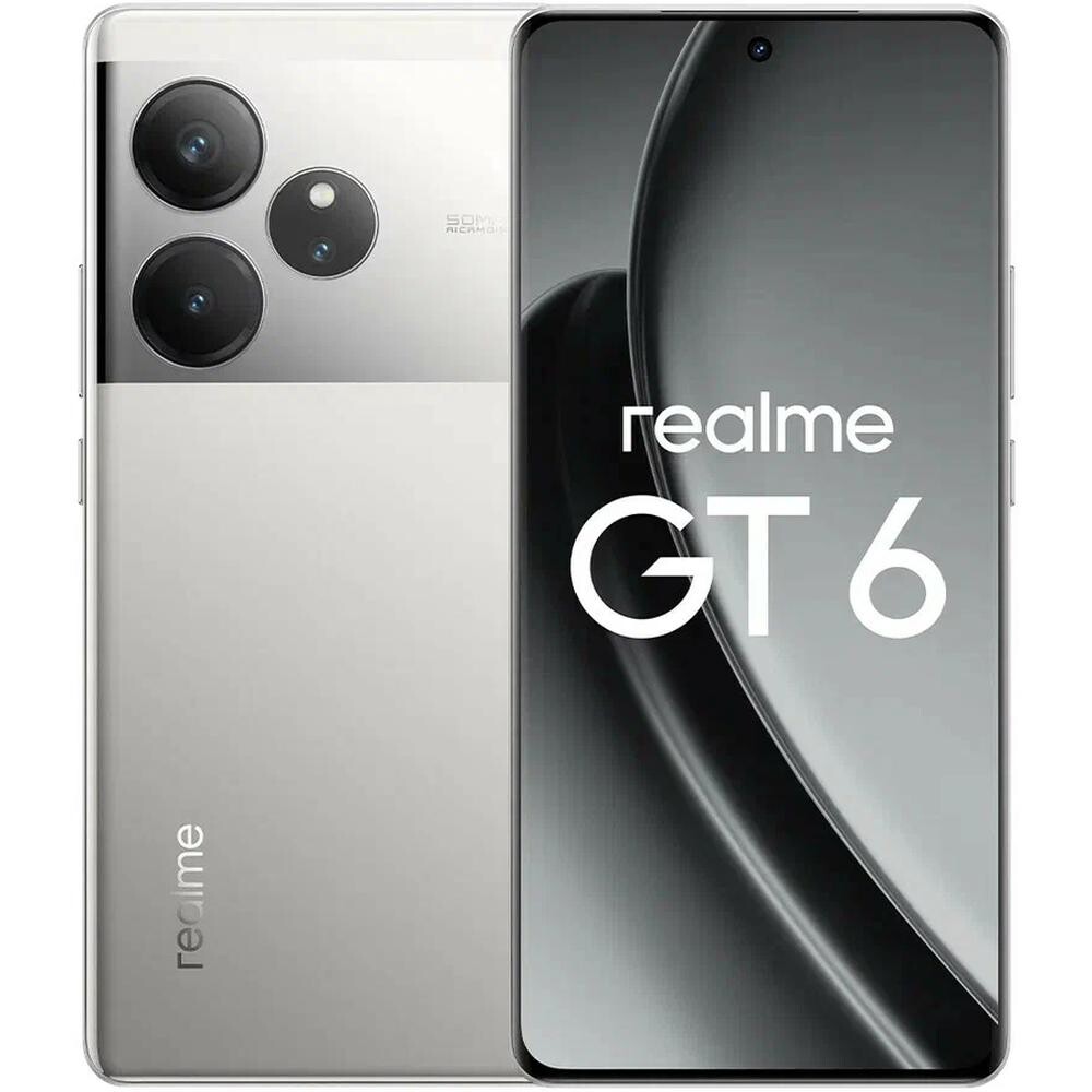 

Телефон Realme GT6 16/512Gb Silver (RMX3851)