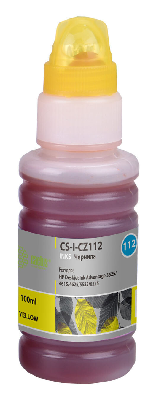 

Картридж Cactus CS-I-CZ112 желтый 100мл (Чернила)