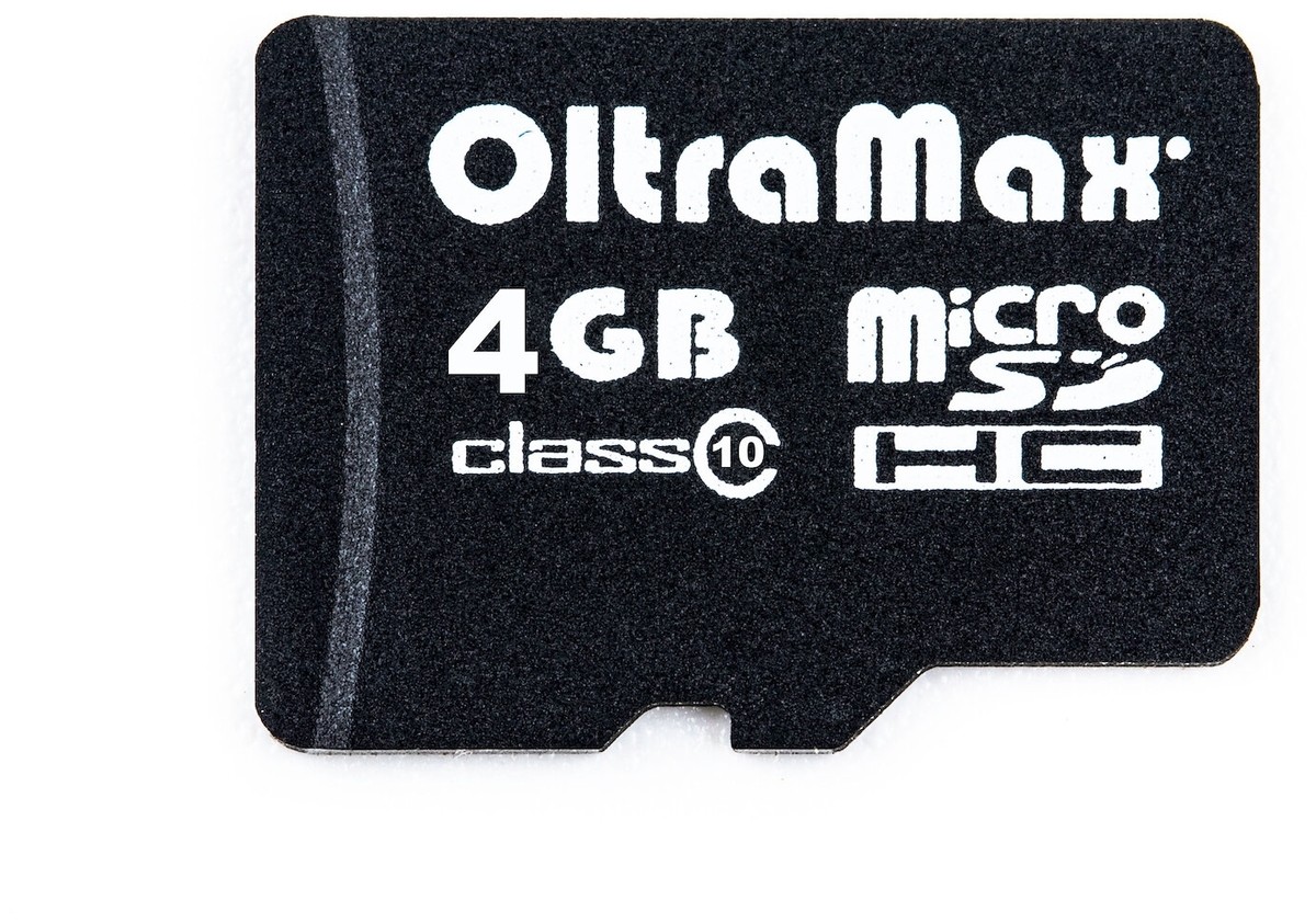 

Карта памяти Oltramax MicroSDHC 4GB Class10 (+ адаптер SD)