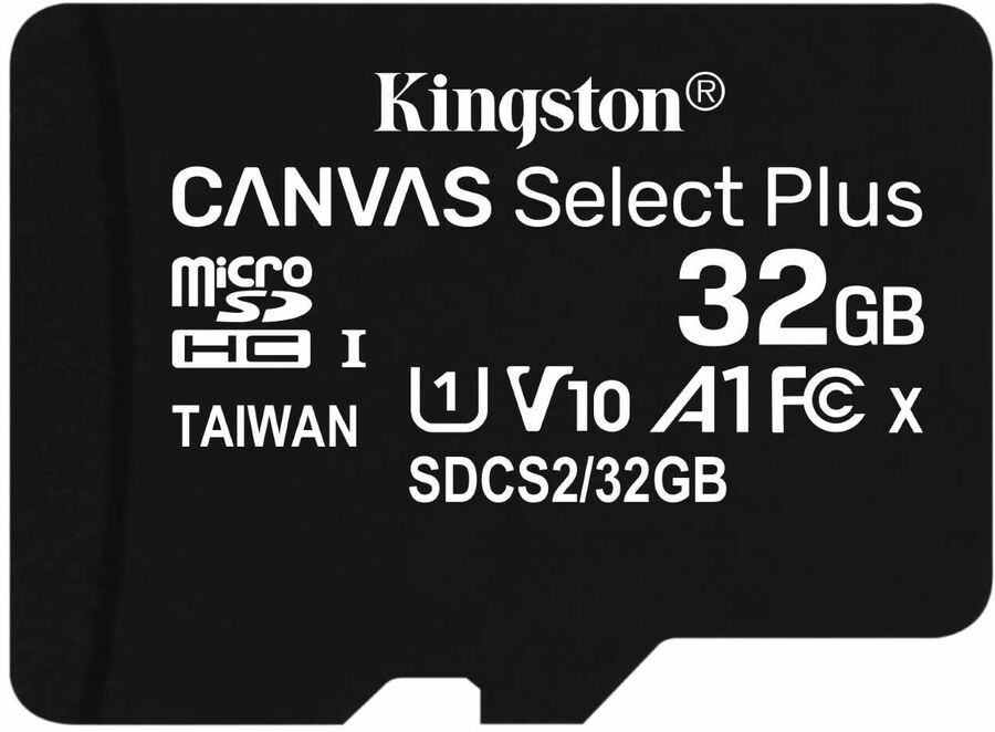 

Карта памяти Kingston microSDHC 32ГБ Class 10 (SDCS2/32GBSP)