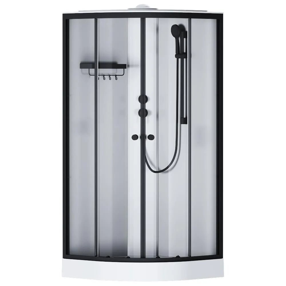 

Душевая кабина Am.Pm X-Joy W94C-401-090BT (90x90, 1/4 круга, профиль мат.черный, стекло прозрачное)