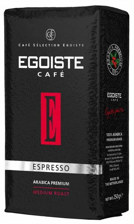 

Кофе Egoiste Espresso 250гр Ground Pack (молотый)
