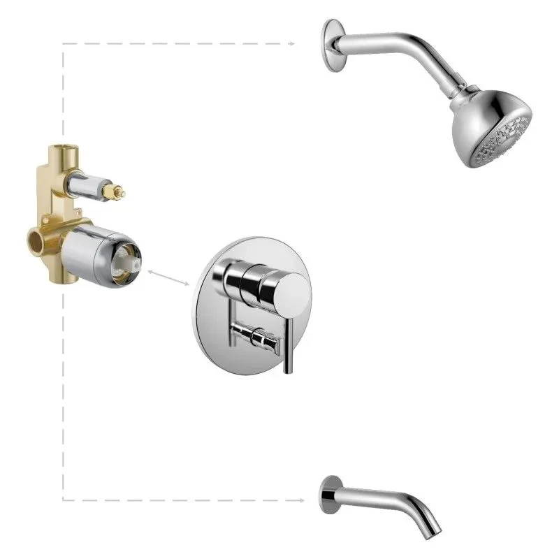 

Душевая система Haiba HB80297-2 хром