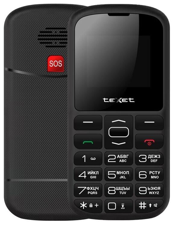 

Телефон TeXet TM-B316 черный-красный