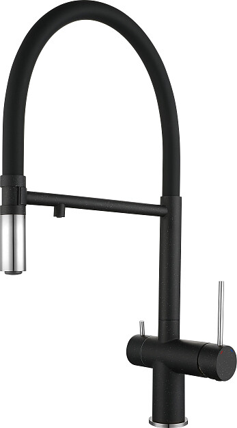 

Смеситель для кухни Rivelato Adria 1523517 nero cromo