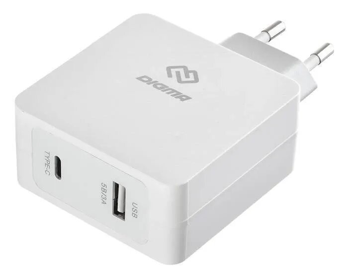 

Сетевое зарядное устройство Digma DGPD-45W-WG белый