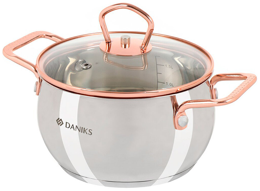 

Кастрюля Daniks Карлин GS-01332G-16 1.8л (397607)