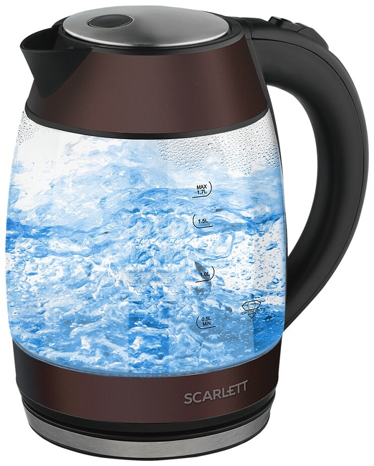 

Чайник Scarlett SC-EK27G100 коричневый/черный