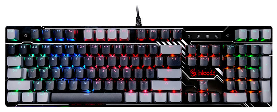 

Клавиатура A4Tech Bloody B808N USB черный серый