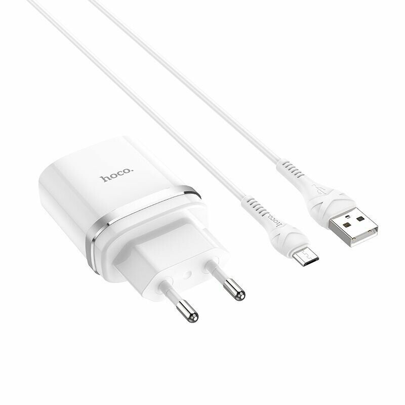 

Сетевое зарядное устройство Hoco C12Qm White + кабель MICRO USB (6931474716286)