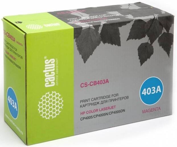 

Картридж Cactus CS-CB403AR CB403A пурпурный