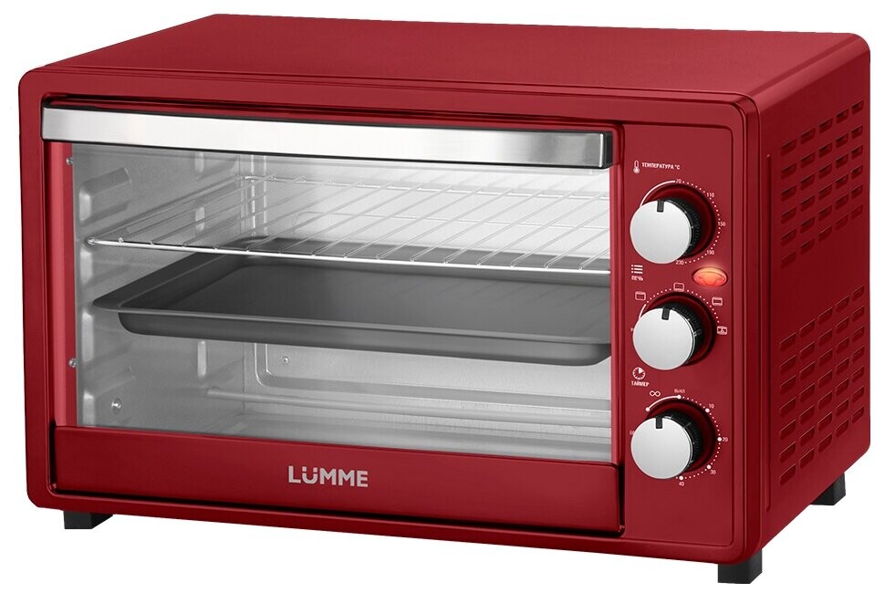 

Мини-печь Lumme LU-1709 красный рубин