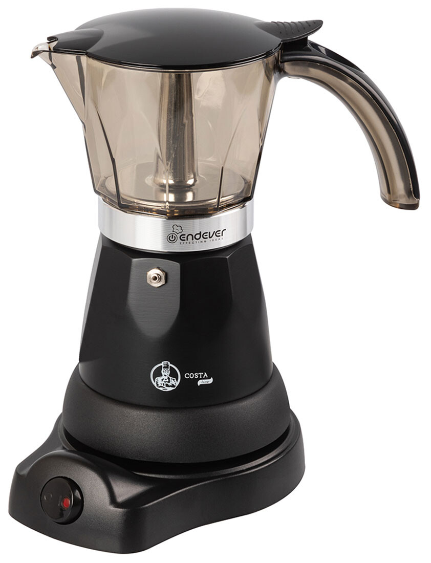 

Кофеварка Endever Costa-1020 черный/серебристый (70109)