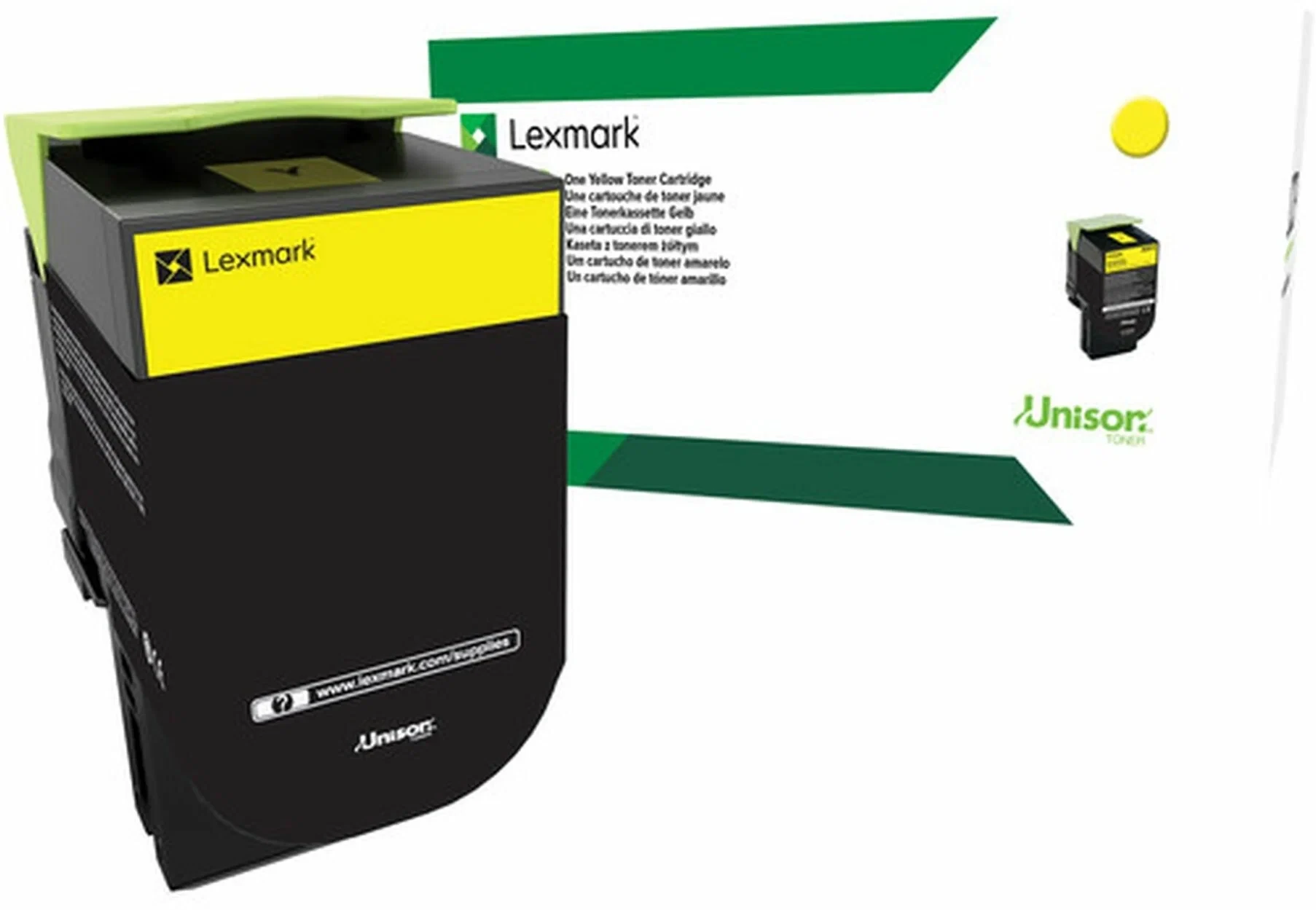 

Картридж Lexmark 80C8HYE жёлтый