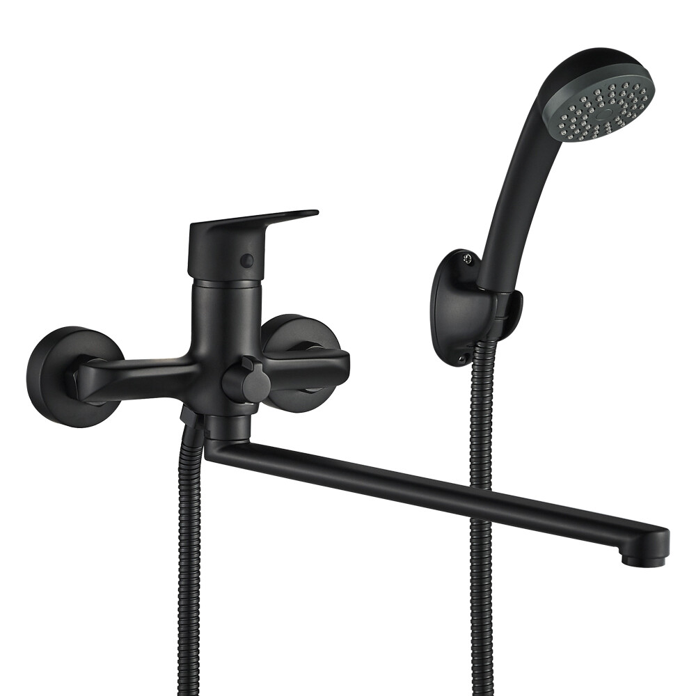 

Смеситель для ванны WesnaArt NOVA NOV03-320Black черный