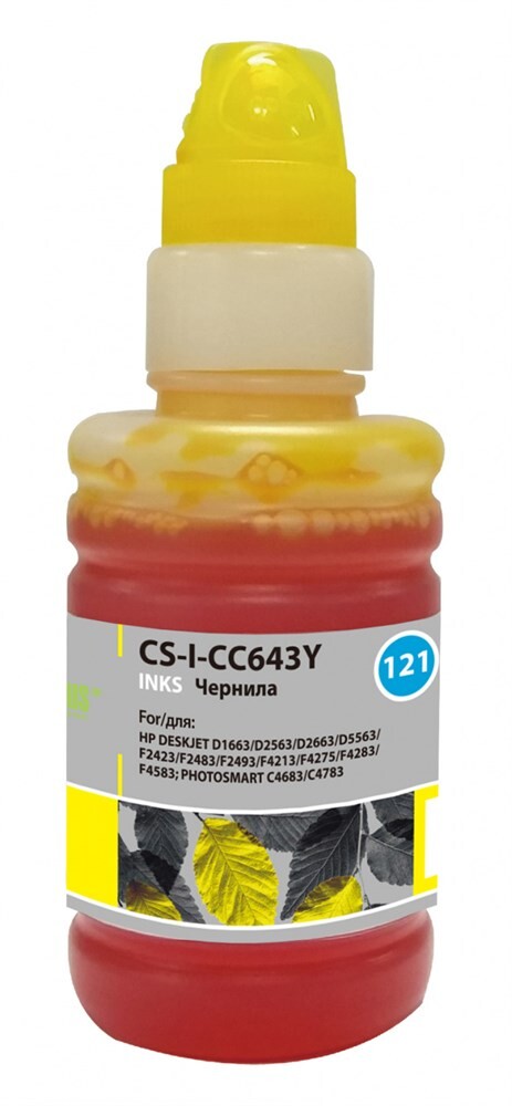 

Картридж Cactus CS-I-CC643Y желтый 100мл (Чернила)