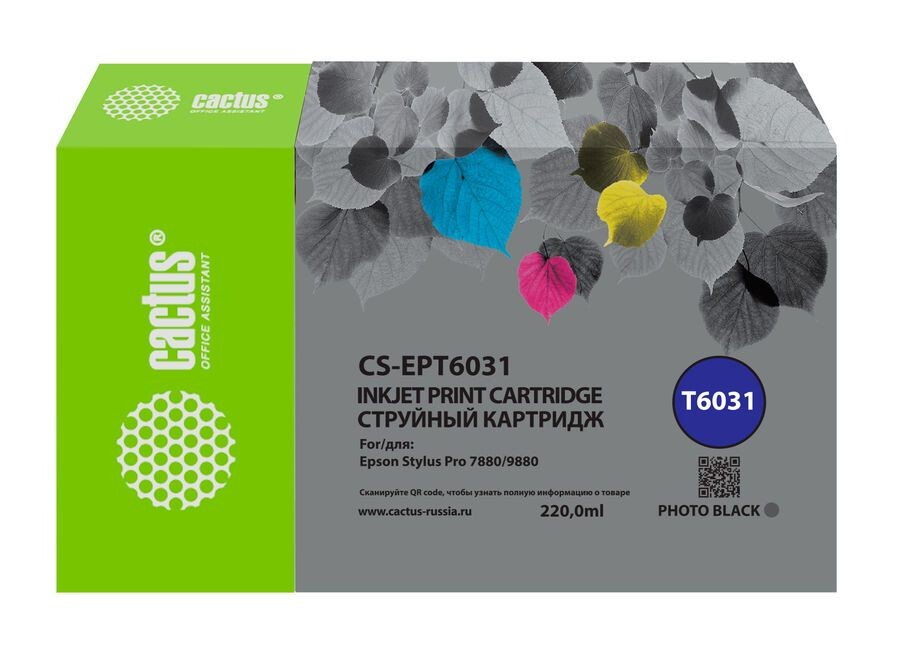 

Картридж Cactus CS-EPT6031 T6031 фото черный
