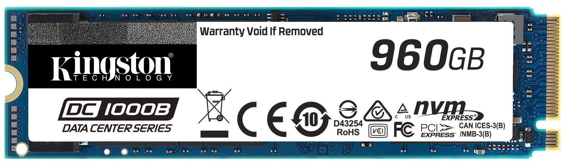 

SSD накопитель Kingston DC1000B PCI-E 3.0 x4 960Gb (SEDC1000BM8/960G)