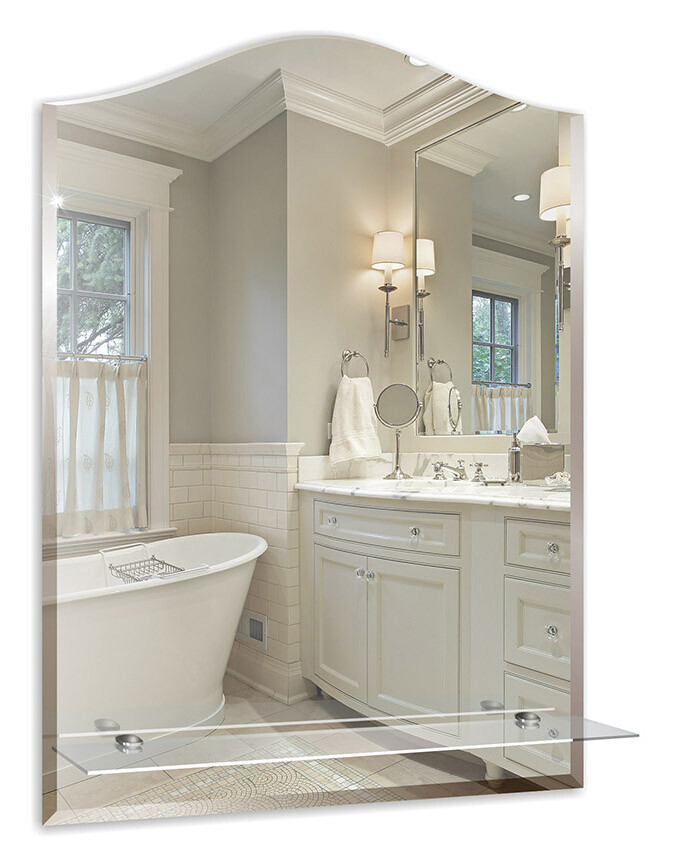 

Зеркало Silver Mirrors Сириус-Люкс 490*670мм с полкой и фацетом (00000060)
