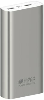 

Внешний аккумулятор Hiper METAL 20K серебристый
