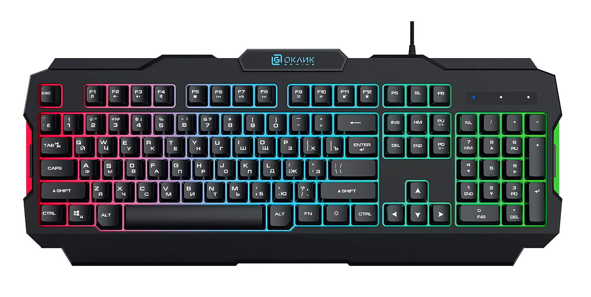 

Клавиатура Oklick 757G HW2 USB черный (1790295)