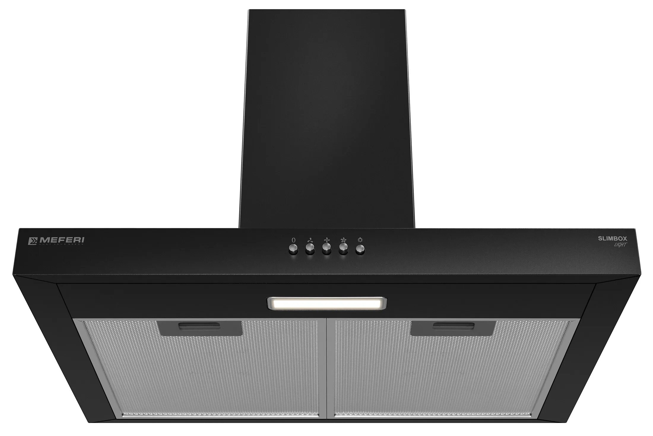 

Каминная вытяжка Meferi SLIMBOX60BK LIGHT